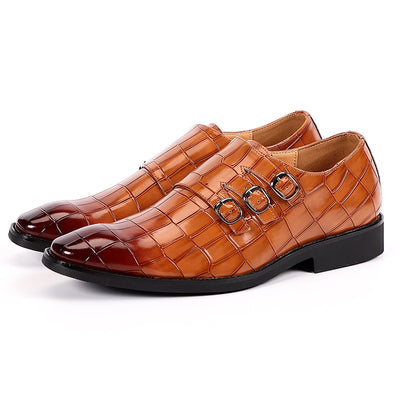 Zapatos de Cuero Ejecutivos Transpirables Talla Grande Hombre - Image 9
