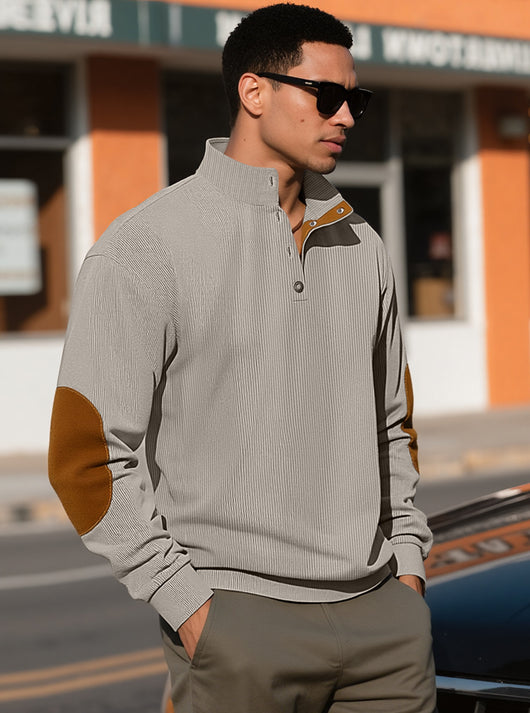 Suéter Casual de Cuello Alto para Hombre - Otoño e Invierno - Image 23