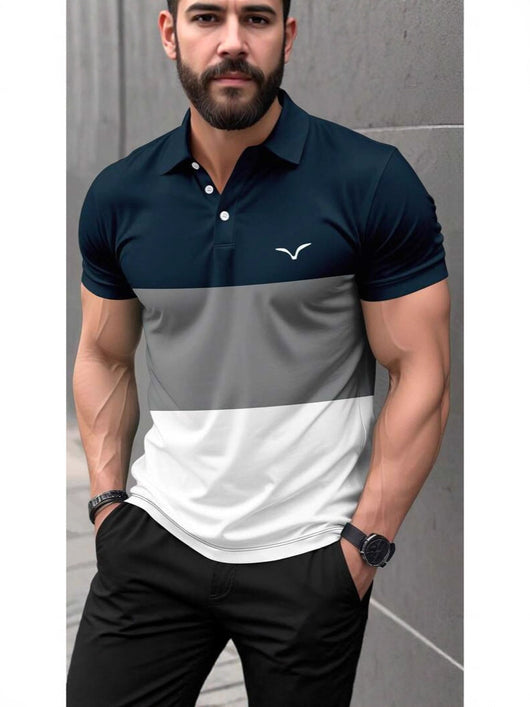 Polo Manga Corta con Tecnología 3D Impresa para Hombre - Image 18