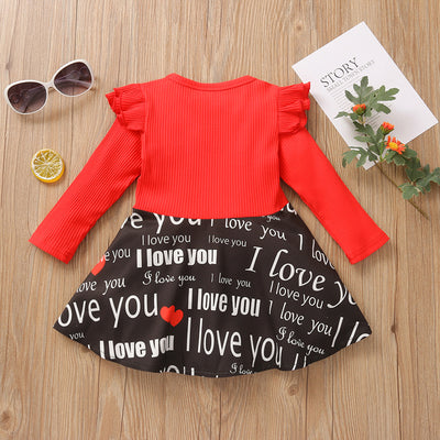 Vestido Navideño para Bebé Niña con Estampado de Rayas y Tul - Image 10