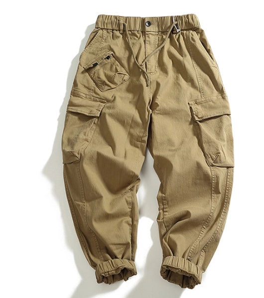 Pantalones Cargo Sueltos con Múltiples Bolsillos y Efecto Desgastado - Image 14