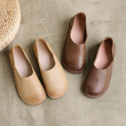Zapatos de Cuero Genuino para Mujer Estilo Retro - Image 10