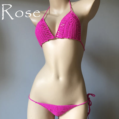 Bikini Tejido a Mano con Diseño Calado para Mujer - Image 19