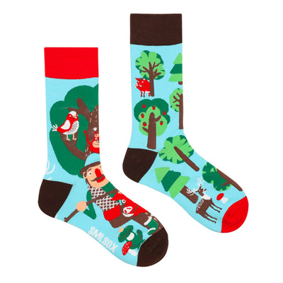 Calcetines Retro Asimétricos para Parejas - Algodón Cómodo Unisex - Image 14