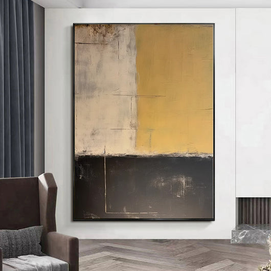 Cuadro Abstracto Moderno Colores Morandi - Lienzo Óleo Hecho a Mano sin Marco - Image 11