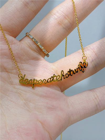 Collar de Letras Sonrisa con Mensaje Positivo - Image 7
