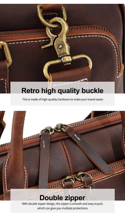 Bolso Mensajero de Cuero Genuino para Hombre - Maletín Ejecutivo Premium - Image 16