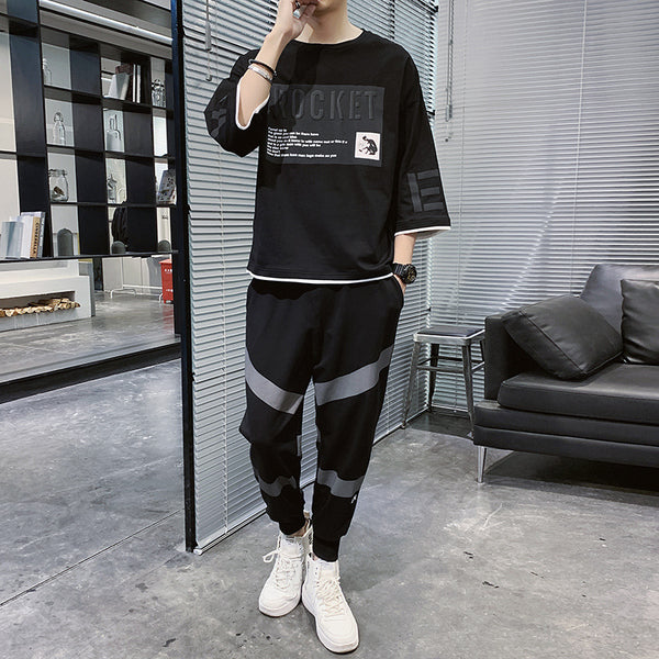 Conjunto Deportivo Juvenil de Dos Piezas con Camiseta Holgada de Manga Corta - Image 6