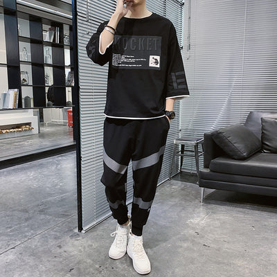 Conjunto Deportivo Juvenil de Dos Piezas con Camiseta Holgada de Manga Corta - Image 6