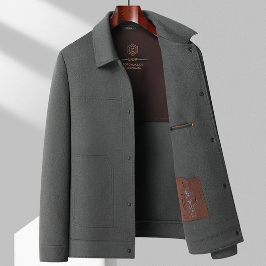 Chaqueta Polo de Lana Doble Faz para Otoño e Invierno - Tejida a Mano - Image 5