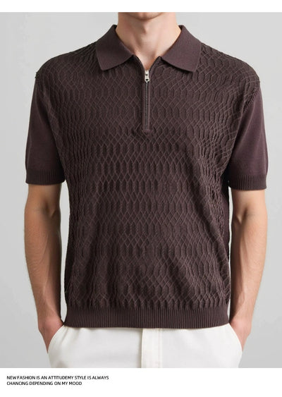 Polo Slim Fit con Textura Twist - Diseño Minimalista y Versátil - Image 17