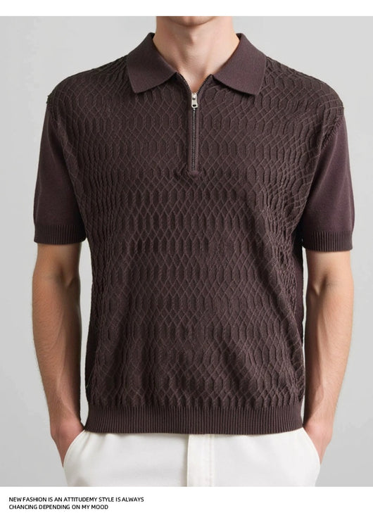 Polo Slim Fit con Textura Twist - Diseño Minimalista y Versátil - Image 17