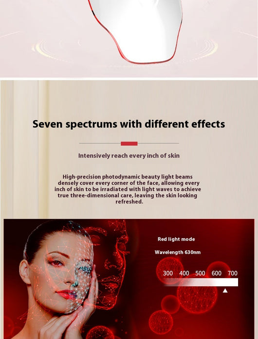 Mascarilla LED de 7 Colores para Tratamiento Facial en Casa - Image 22