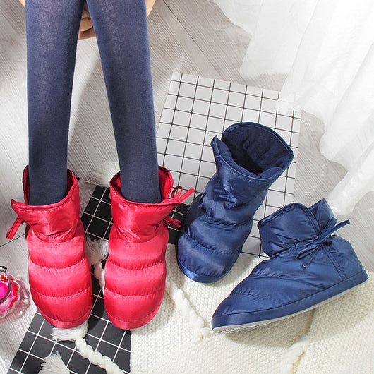 Bolsa Térmica para Mujer Otoño-Invierno con Pantuflas de Algodón Acolchado Antideslizantes - Image 7