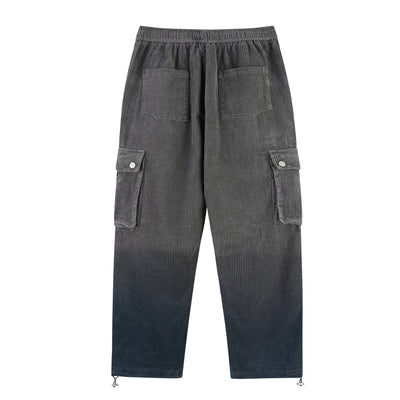 Pantalones Corduroy Retro Americano con Bolsillos y Cintura Ajustable - Image 5
