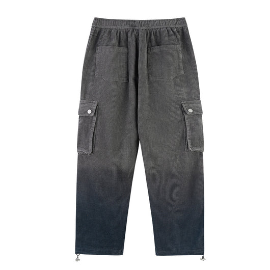 Pantalones Corduroy Retro Americano con Bolsillos y Cintura Ajustable - Image 5
