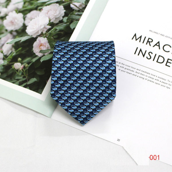 Corbata Formal Estilo Británico 9CM - Diseño Impreso Poliéster Premium