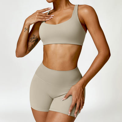 Conjunto Deportivo Yoga Cintura Alta Ajustado Secado Rápido para Mujer - Image 22