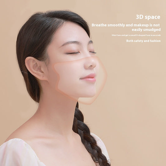 Black 3D stereoscopic protective face mask with ear hooks, individually packed, shown with a box of 30.