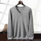 Suéter Minimalista Cuello en V para Hombre