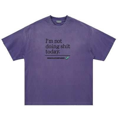 Camiseta de Algodón Suelta con Efecto Vintage Desgastado - Image 6