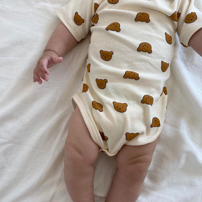 Body de Bebé Verano Manga Corta Diseño Coreano Estampa Fashion - Image 8