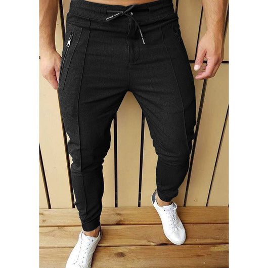 Pantalones Casuales con Cintura Ajustable y Pliegues Elegantes - Image 2
