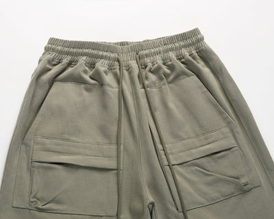 Shorts Militares con Cintura Elástica y Bolsillos con Parches - Image 3