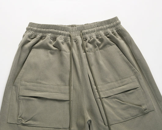 Shorts Militares con Cintura Elástica y Bolsillos con Parches - Image 3