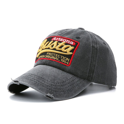 Gorra de Béisbol Lavada con Parches de Letras - Image 15