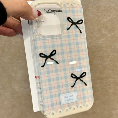 Funda para Teléfono a Cuadros con Lazo - Protección Elegante - Image 3
