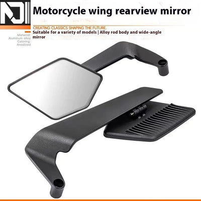 Espejo Retrovisor Deportivo con Alerón Modificado para Motos y Autos Eléctricos - Image 4