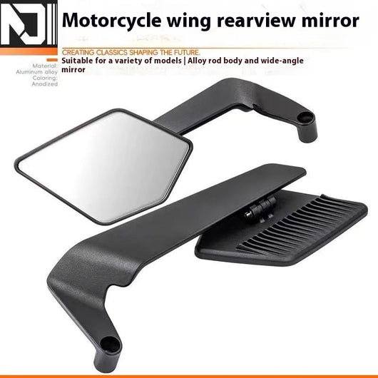 Espejo Retrovisor Deportivo con Alerón Modificado para Motos y Autos Eléctricos - Image 4