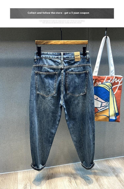 Jeans Rectos Holgados Talle Grande Estilo Retro con Corte Afilado - Image 10
