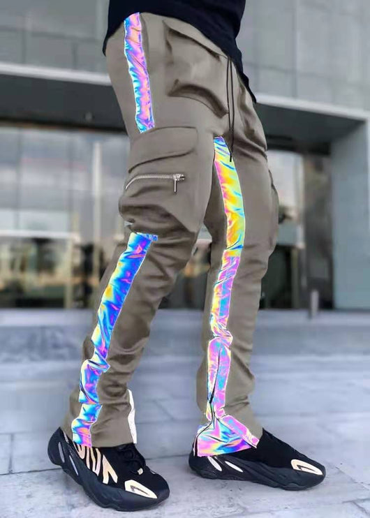 Pantalones Casuales para Hombre con Franjas Reflectantes en los Tobillos - Image 10