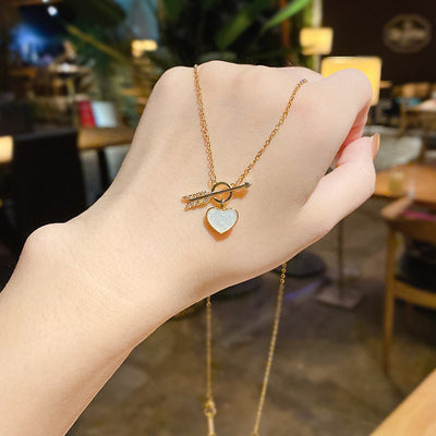 Collar de Perla en Acero Titanio de Diseño Exclusivo para Mujer - Image 17