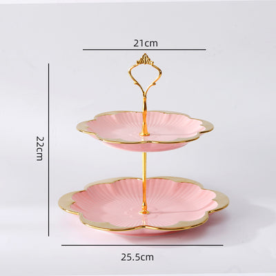 Plato de Frutas Multicapa de Cerámica Lujo Minimalista para Sala - Image 17
