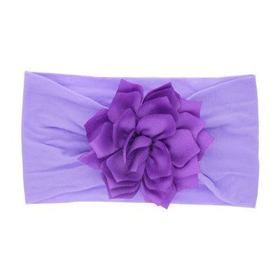 Diadema Elástica Infantil Flor Loto de Nylon - Image 5