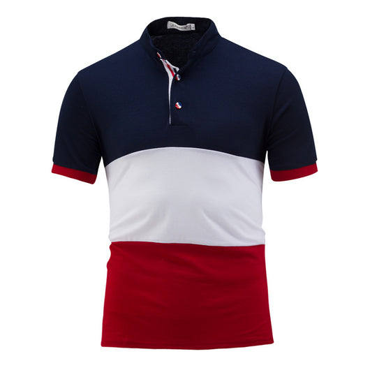 Playera Colorblock con Cuello de Pie Manga Corta - Image 10