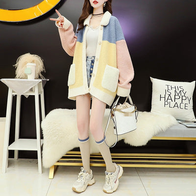 Abrigo de Lana Estilo Occidental para Niñas - Diseño Holgado y Cálido - Image 3
