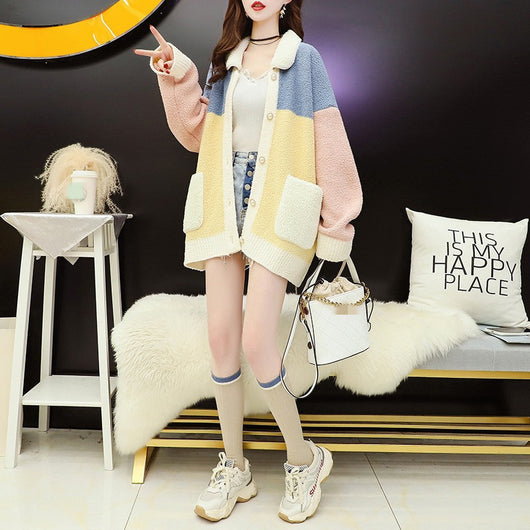 Abrigo de Lana Estilo Occidental para Niñas - Diseño Holgado y Cálido - Image 3