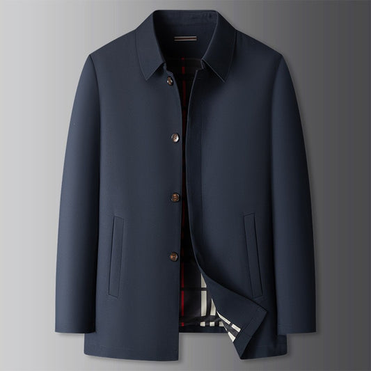 Abrigo Ejecutivo Tipo Trench para Hombre Tallas Grandes