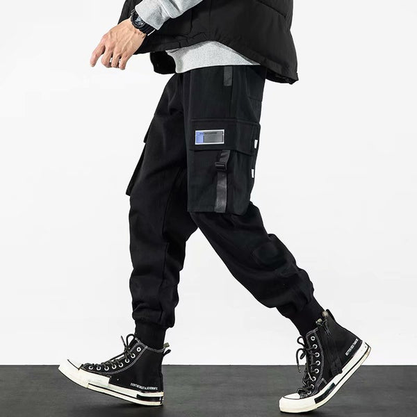 Pantalones Harem Corte Suelto Estilo Harlan para Hombre