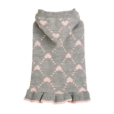 Suéter Hoodie para Perros Pequeños - Abrigo Invierno Tejido con Corazón - Image 24