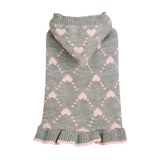 Suéter Hoodie para Perros Pequeños - Abrigo Invierno Tejido con Corazón - Image 24