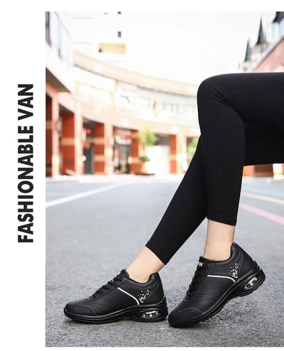 Zapatillas Deportivas para Mujer de Cuero con Suela Gruesa y Transpirabilidad - Image 24