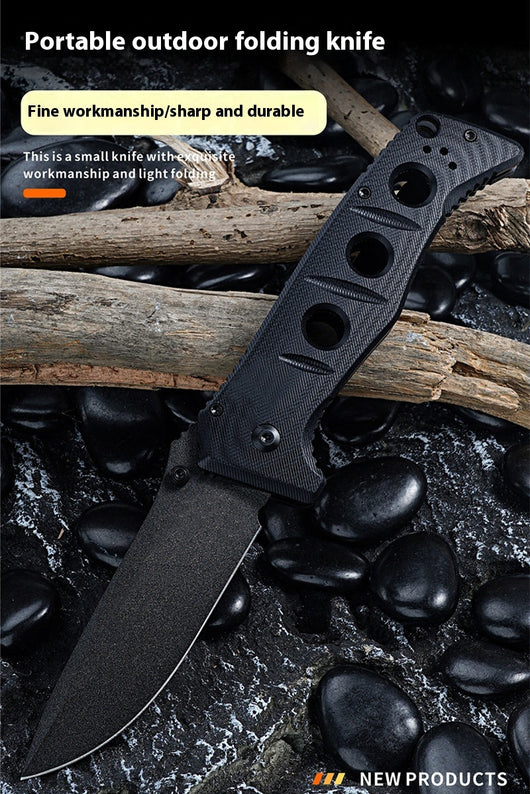 Cuchillo Plegable Táctico D2 con Mango G10 y Soporte de Espalda - Image 13