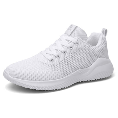 Tenis Deportivos Mujer Casual Coreano Malla Blanco - Image 5