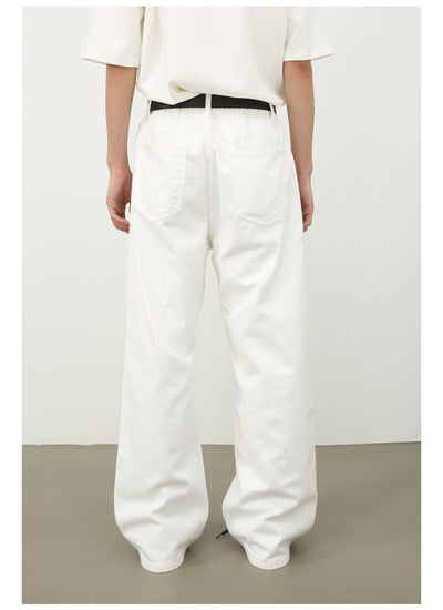 Jeans Retro Holgados con Cintura Elástica Estilo Coreano para Hombre - Image 36