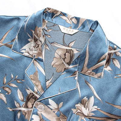 Pijamas de Seda para Parejas - Manga Larga Fresca y Cómoda - Image 41